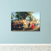 百姓踊り1636年～40年 キャンバスプリント (インサイチュ (ウッドフロア))