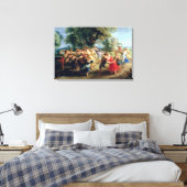 百姓踊り1636年～40年 キャンバスプリント (インサイチュ (寝室))