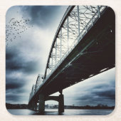 百年間橋コースター スクエアペーパーコースター (正面)