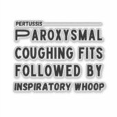百日咳 – 百日咳メディカル シール (正面)