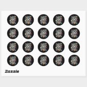 百日茶の日を百度も通した ラウンドシール (シート)
