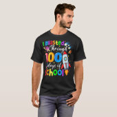 百日茶の日を百度も通した Tシャツ (正面フル)