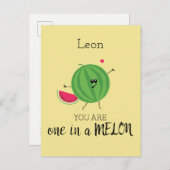 百最高のメロンかわいい食べ物おもしろい ポストカード (正面/裏面)
