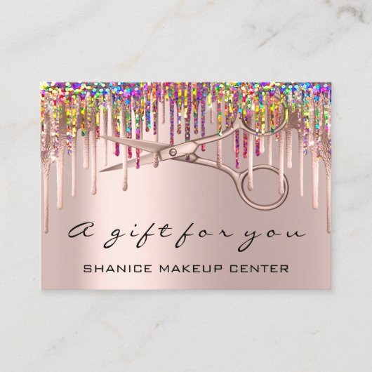 百枚証理美容師自筆証書虹 名刺 (正面)