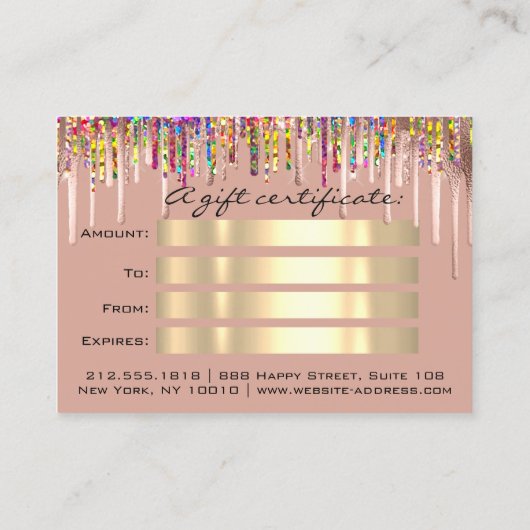 百枚証理美容院自筆証書ユニコーン 名刺 (裏面)