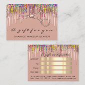 百枚証理美容院自筆証書ユニコーン 名刺 (正面/裏面)