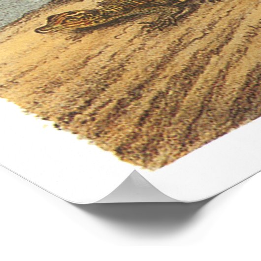 百歩鶴 ポスター (角)