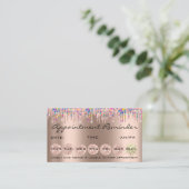 百爪、 ネイルアポイントメント遺留自筆証書バラ 名刺 (スタンド正面)