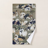 百犬図,伊藤若冲百犬伊藤若中 バスタオルセット (ハンドタオル)