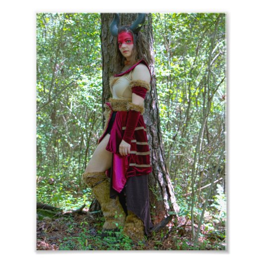 百獣の女王 フォトプリント            (正面)