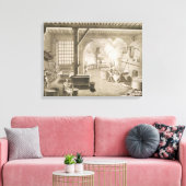 百科事典からシルクダイエの工房 キャンバスプリント (インサイチュ (リビング))