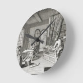 『百科事典集』の本屋のワークショップ ラウンド壁時計 (傾斜)