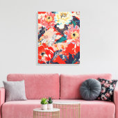 百花繚乱 Reimagined2 キャンバスプリント (インサイチュ (リビング))