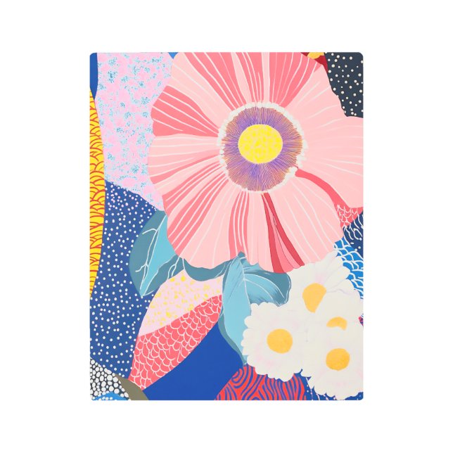 百花繚乱 Reimagined3 メタルプリント (正面)