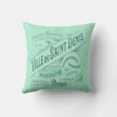 百貨店フランスのヴィンテージ広告 クッション (裏面)