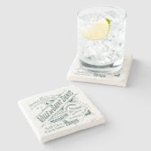 百貨店フランスのヴィンテージ広告 ストーンコースター (横)