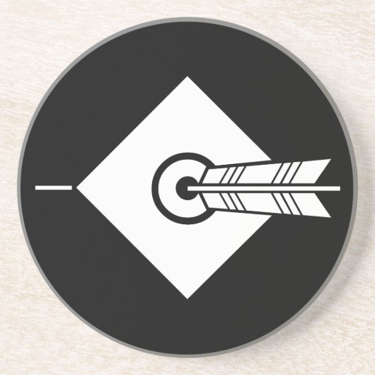 的に当たり矢 コースター (正面)