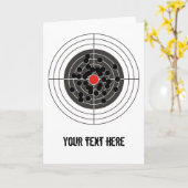 的に銃弾の穴を開ける – でも、眼球の前には! カード (黄色い花)