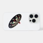 的を射抜くダーツ iPhoneケース (裏面横)