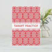 的射手アーチェリークラブイベントブライトレッド 招待状 (スタンド正面)