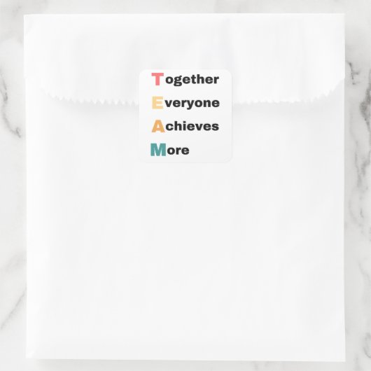 皆が一緒に2つ以上を達成 スクエアシール (バッグ)