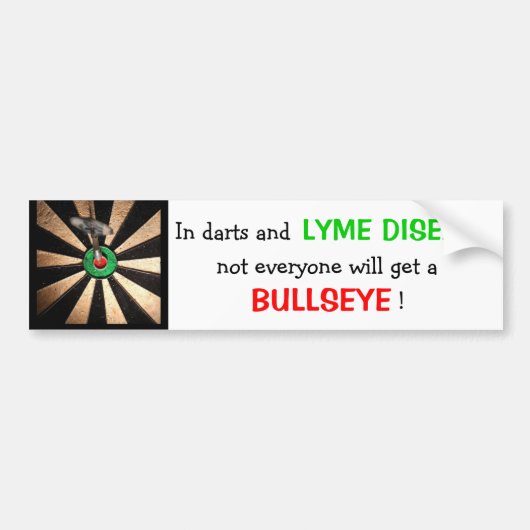 皆が中心点を得ません! (ライム病) バンパーステッカー (正面)