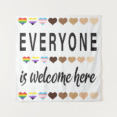 皆さんいらっしゃいませ。 タペストリー (正面)