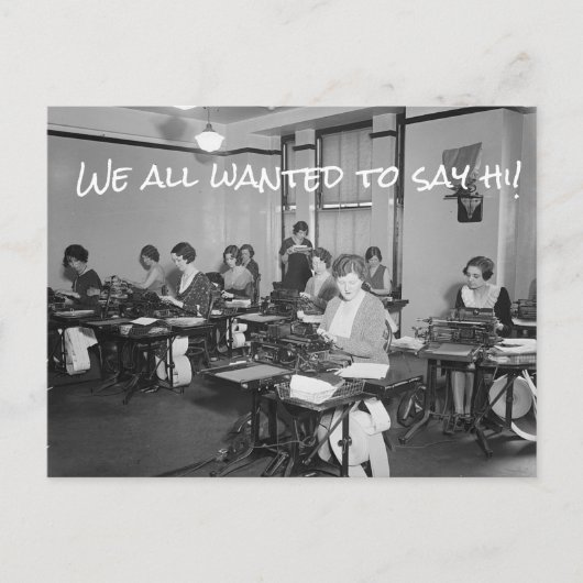 皆さんこんにちはと言いたかったのです！ポストカード ポストカード (正面)