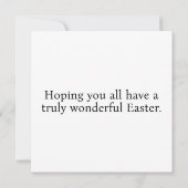皆さんにハッピーイースター カード (裏面)