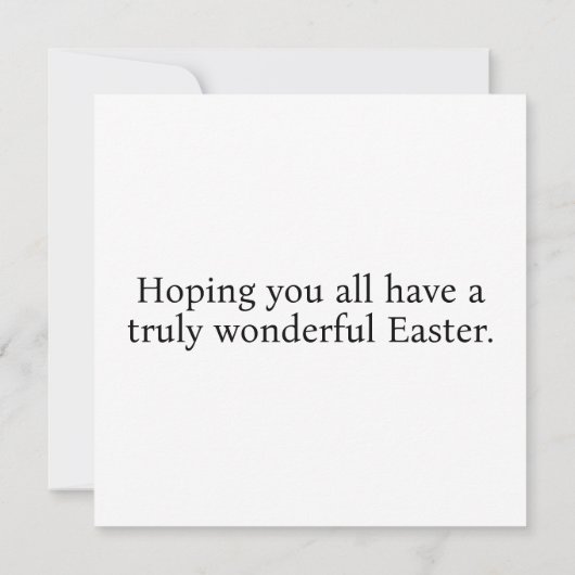 皆さんにハッピーイースター カード (裏面)