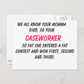 皆さんのママが死んだ事は知ってるからあなたの収納設備… ポストカード (正面/裏面)