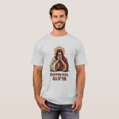 皆さんの失望 – イエスおもしろい様フェイスパルム Tシャツ (正面フル)