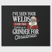 皆さんの溶接を見たクリスマスプレゼントをおおもしろい届け ラッピングペーパー (フラット)