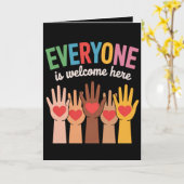 皆さん大歓迎 カード (黄色い花)