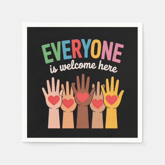 皆さん大歓迎 スタンダードカクテルナプキン (正面)