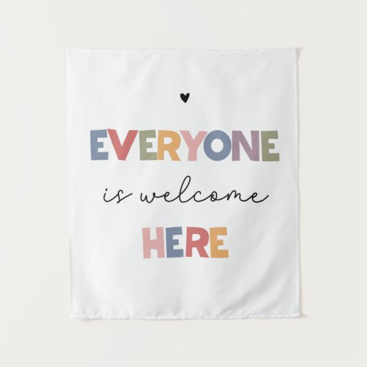 皆さん大歓迎 タペストリー (正面)