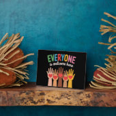 皆さん大歓迎 フォトプラーク (側面)