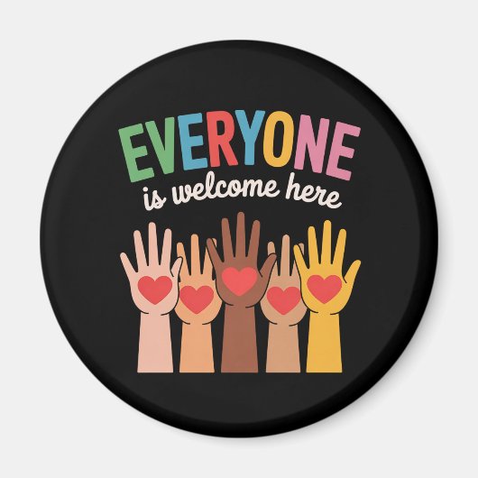 皆さん大歓迎 マグネット (正面)