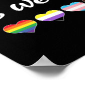 皆さん歓迎ここではすべて歓迎 ポスター (角)