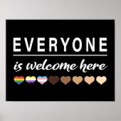 皆さん歓迎ここではすべて歓迎 ポスター (正面)
