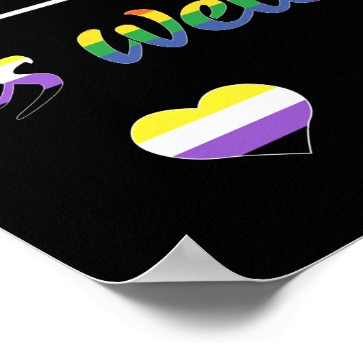 皆さん歓迎ここではすべて歓迎 ポスター (角)