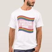 皆さん歓迎だ。3番 Tシャツ (正面)