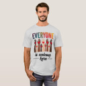 皆さん歓迎 – USA Diversity & Unity Tシャツ (正面フル)