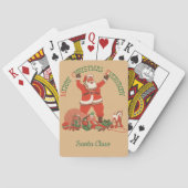 皆さん聖降誕祭お目出とう！ヴィンテージサンタクロース トランプ (裏面)