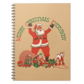 皆さん聖降誕祭お目出とう!ヴィンテージサンタクロース ノートブック (正面)