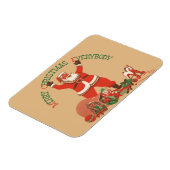 皆さん聖降誕祭お目出とう！ヴィンテージサンタクロース マグネット (左側)