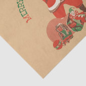 皆さん聖降誕祭お目出とう!ヴィンテージサンタクロース 薄葉紙 (詳細)