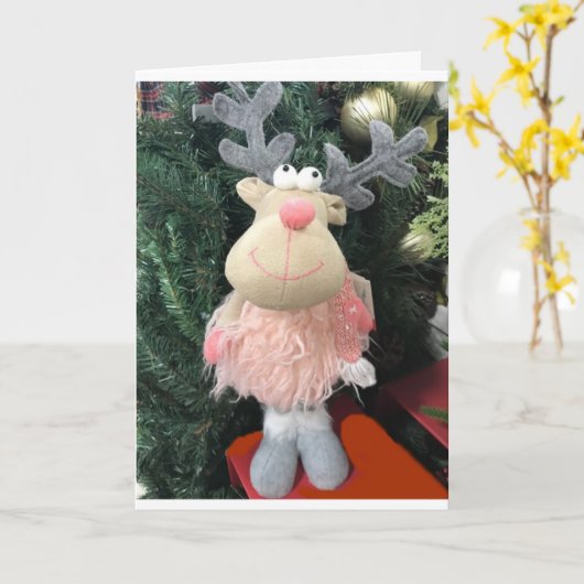 皆さん聖降誕祭お目出度う**と着飾って** カード (黄色い花)