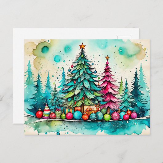 皆さん、楽しいクリスマスをお過ごし下さい ポストカード (正面/裏面)