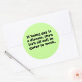 皆で仕事に同性愛者しよう ラウンドシール (封筒)